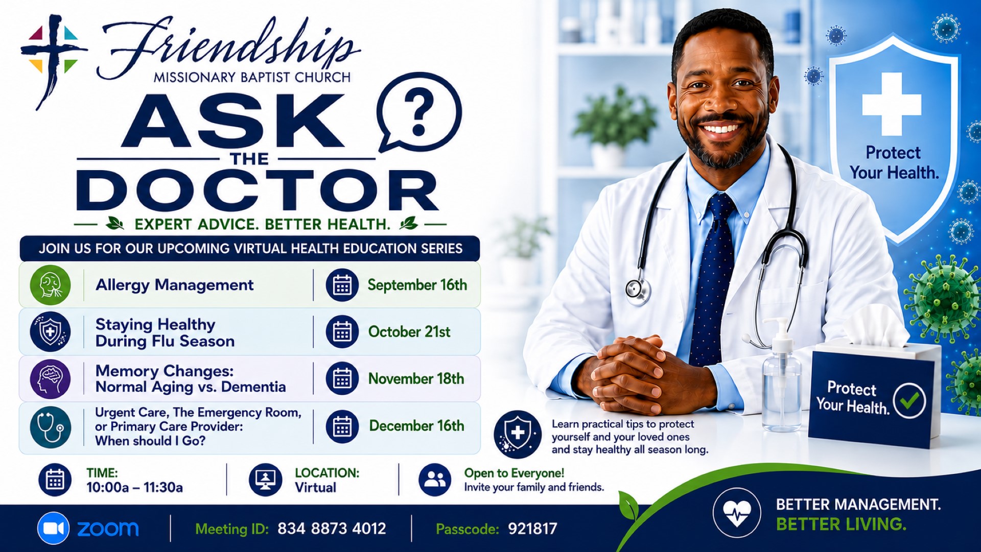 Ask the Doctor: Virtual Health Education Series